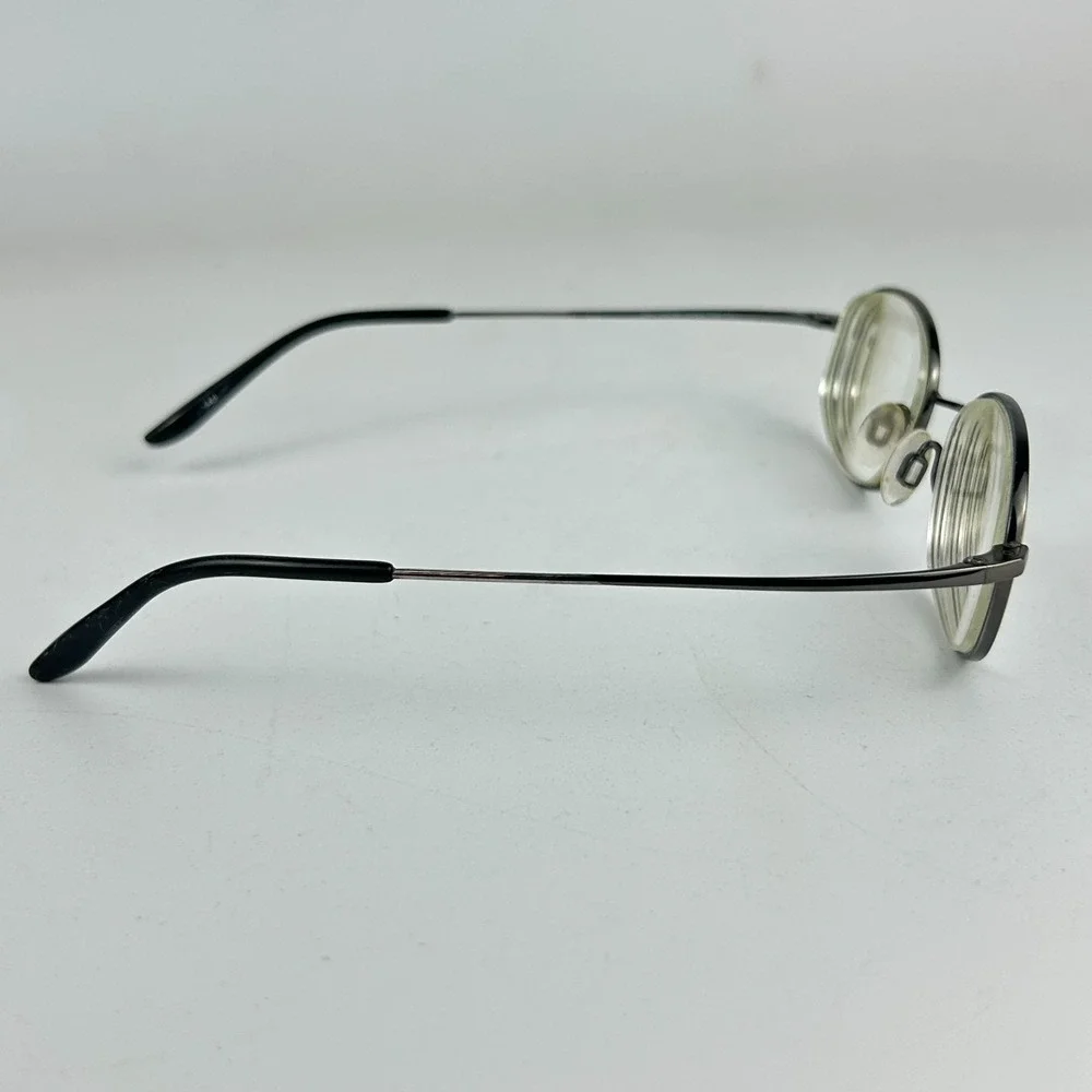 Alfred Sung 4590 Unisex Adult Eyeglasses Frame Grey Titanium Oval Full Rim 140mm